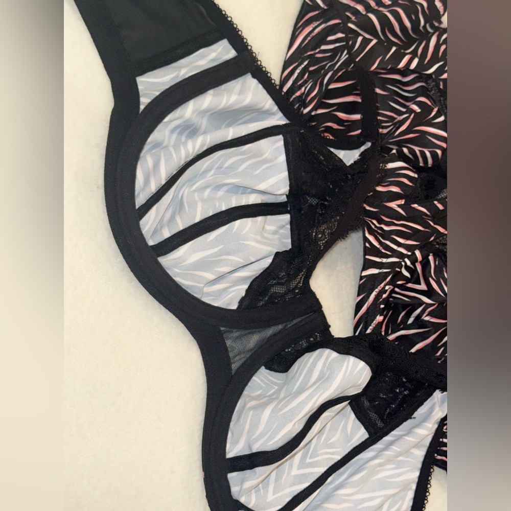 Elomi Morgan Serengeti 3 part cup Full Figure Underwire Bras 38DDD $78 - Picture 7 of 11